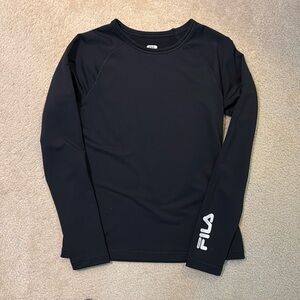 Fila Long Sleeve Polyester/Spandex Black